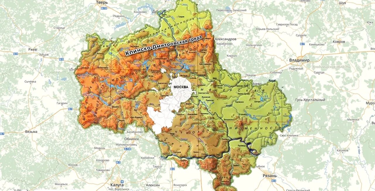 Карта высот ленинградской области над уровнем моря. Клинско-Дмитровская гряда рельеф. Клино Дмитриевская греда. Клинско-Дмитровская возвышенность. Клинско-Дмитровская гряда на карте.