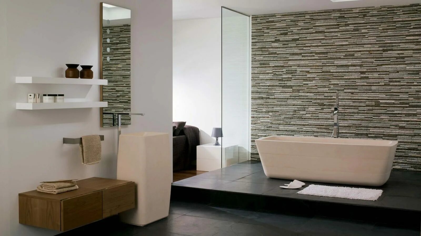 Декоративная плитка для ванной комнаты. Искусственный камень в интерьере. Декоративный камень в ванной. Искусственный камень в ванной.