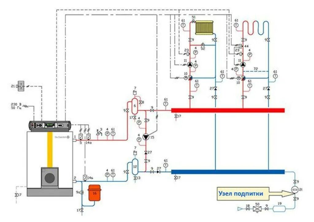 Подпитка газового котла водой. Подпитка котла схема. Схема подпитки ГВС котла. Схема подпитки системы отопления. Схема подключения подпитки системы отопления.