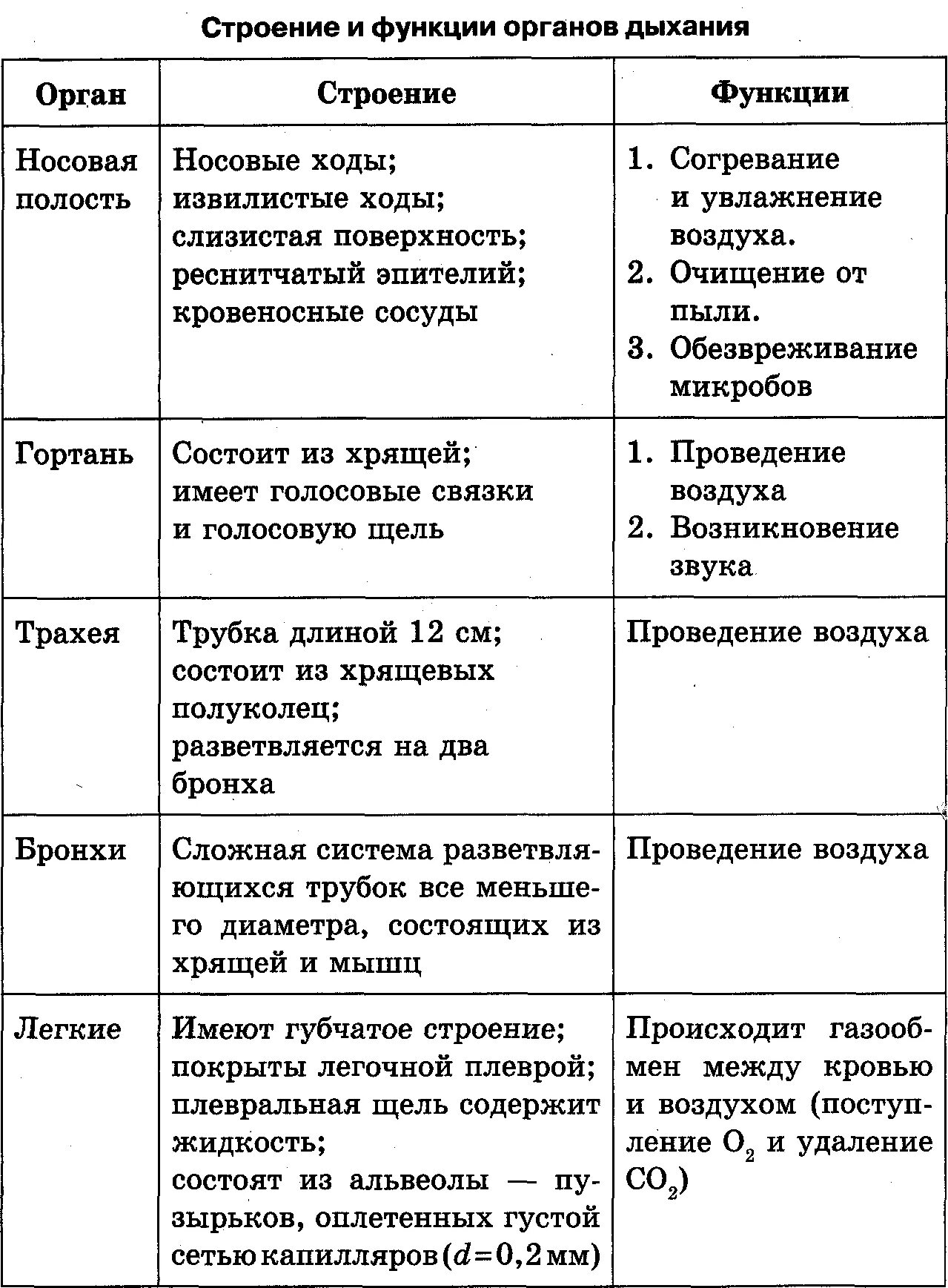 Органы образующие элементы. Строение дыхательной системы человека таблица. Строение и функции органов дыхания таблица. Таблица структуры и функции дыхательной системы. Таблица строение и функции органов дыхания 8 класс.