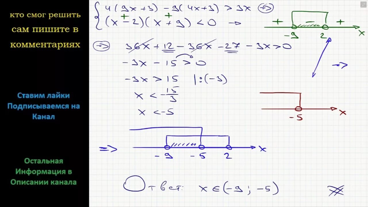 Укажите решение неравенства 3x 7x 9. Решить неравенство (x-4)2 / (x-2)(x-3). Решить систему неравенств (x-2)(х + 9) <0.. Решите неравенство x x-3 x+2 0. Система неравенств x<2 x<a.