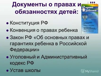 Правовой урок для школьников