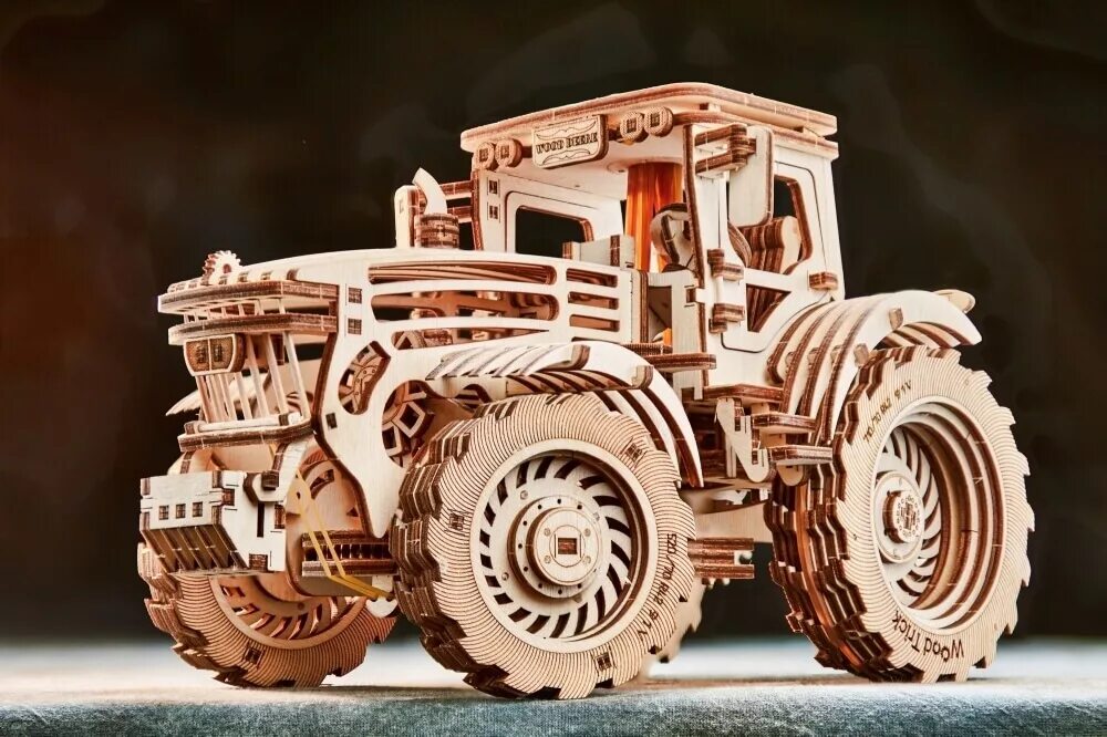 3д модель трактора. Сборная модель wood trick трактор. 3d puzzle &quot;трактор john deere&quot;. конструктор ugears трактор. сборная модель ugears трактор.