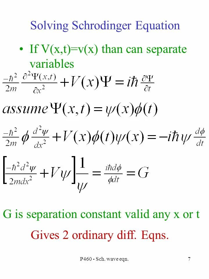 Variables g