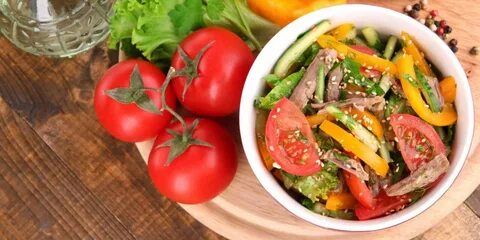 Салат из перца с мясом
