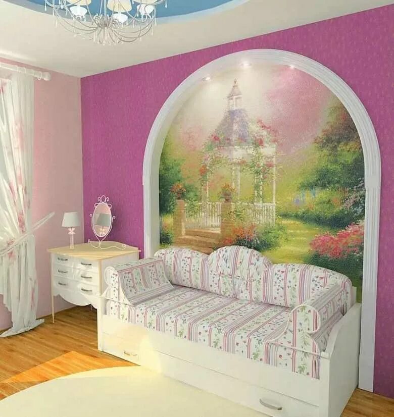 фреска в интерьере детской комнаты. фреска в детскую комнату девочке. фреска в интерьере детской комнаты. фотообои детские. фреска в интерьере детской комнаты.