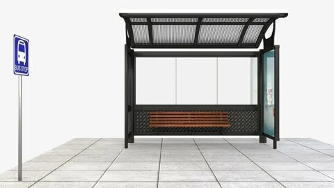 School shop park bus stop