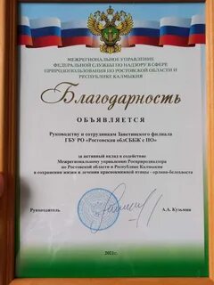 Благодарность за спасение