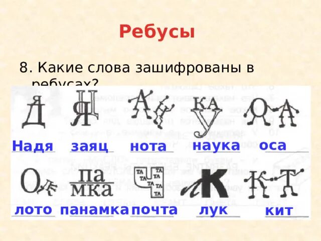 Какие слова зашифрованы в ребусах. Какие слова зашифрованы в ребусах 2 класс. Зашифровать слово в ребус. Какое слово зашифровано в ребусе. Ребус 2 е