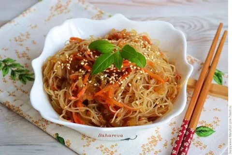 Салат с фунчозой и овощами рецепт классический