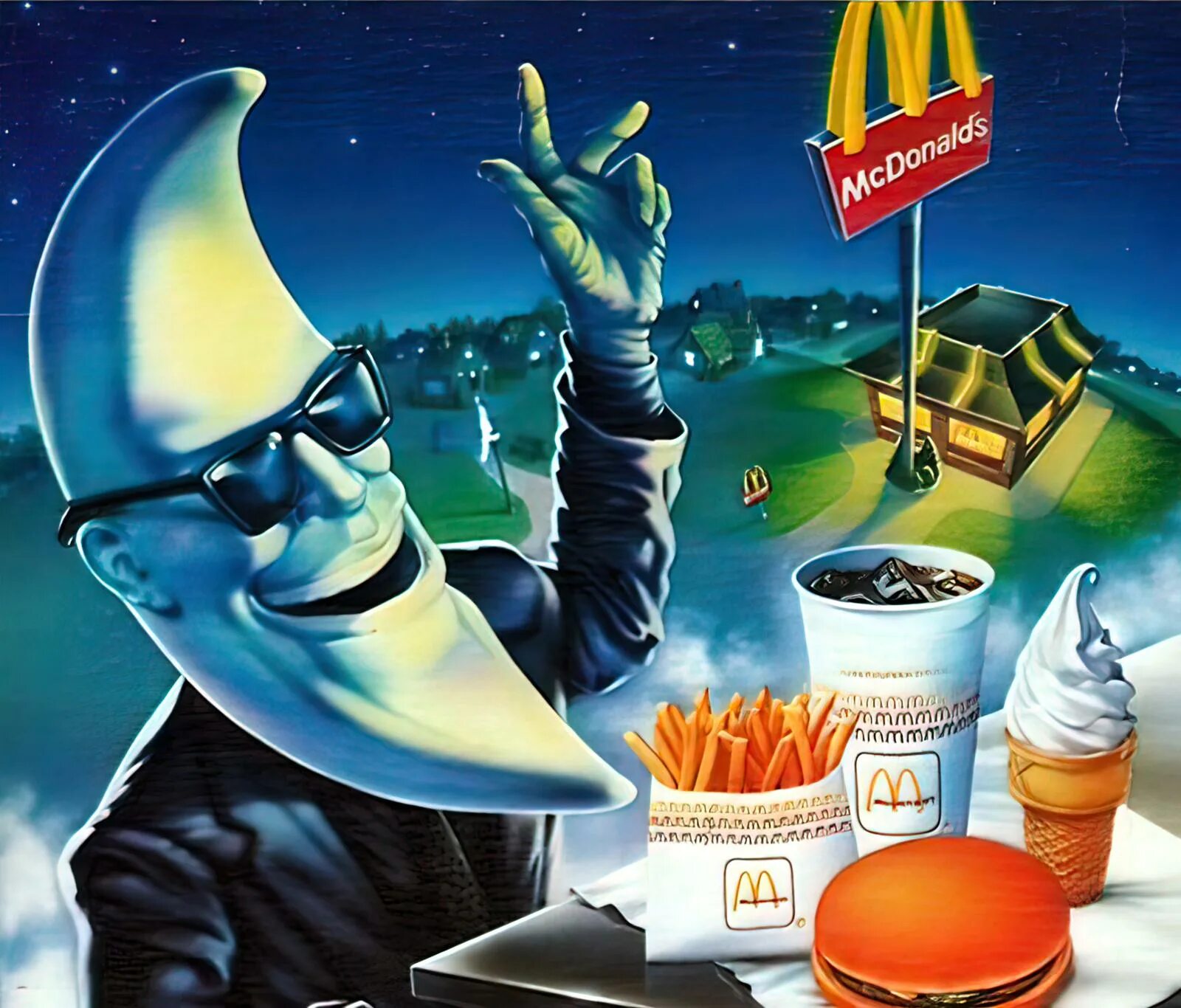 Мун мен. Мун Мэн. Moon man MCDONALDS. Moonman/Mac Tonight. Mac Tonight MCDONALDS.