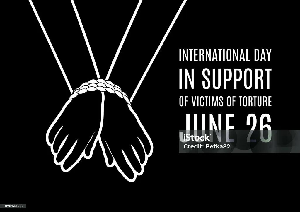 Пытка перчатки. International Day in support of victims of torture. Международный день в поддержку жертв пыток.