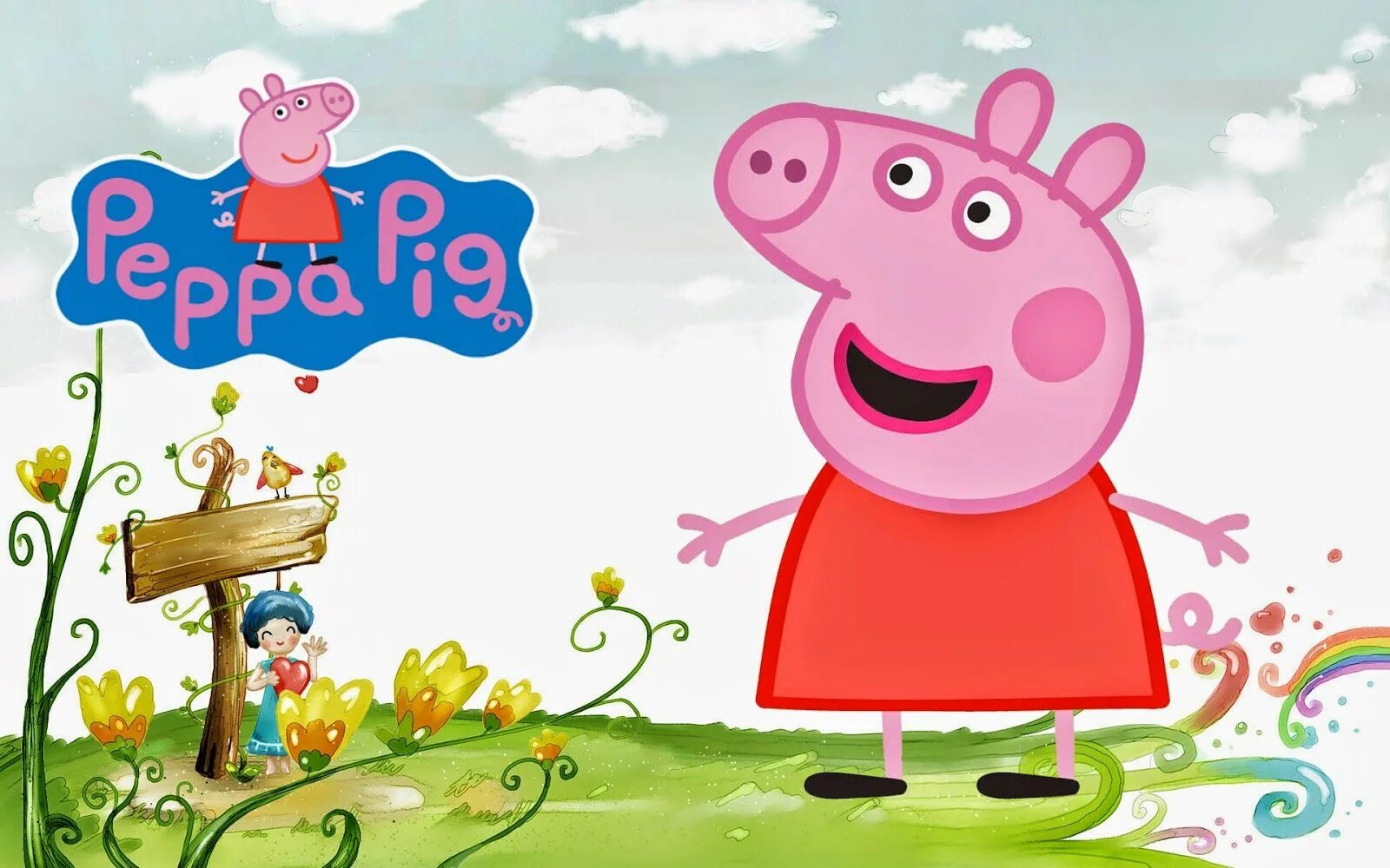 Пеппа начало. Пеппа. Свинка пеgf. Обои Свинка Пеппа. Обои из свинки Пеппы с домиком.