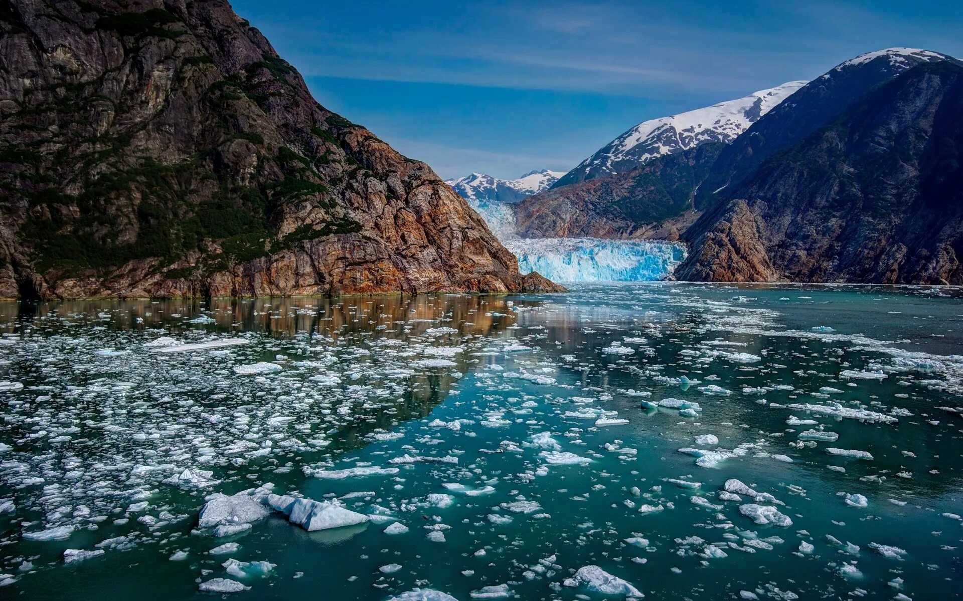 Национальный парк Глейшер ледники.