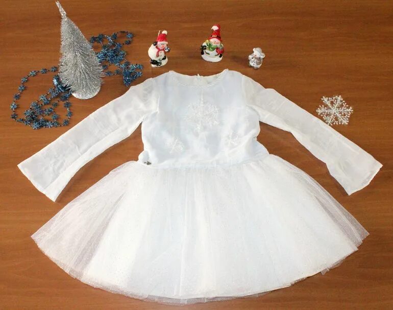 платье снежинки для новогоднего утренника 4 года