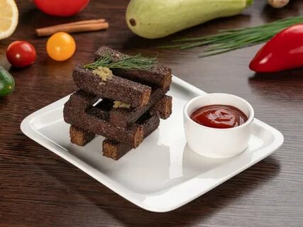 Гренки из бородинского хлеба как в ресторане