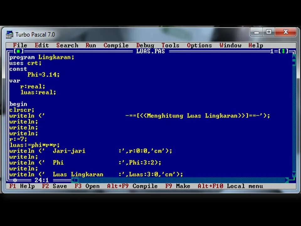 Турбо Паскаль. Код на турбо Паскале. Изображения в турбо Паскаль. Графика в Turbo Pascal и INT 10h. Pascal code