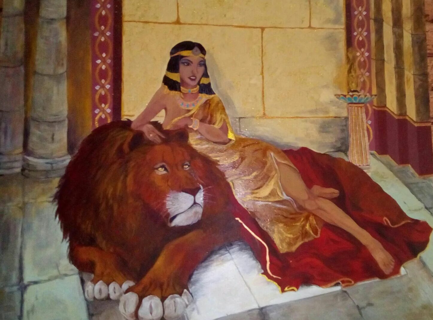 Лев и королева. Клеопатра Египетская царица со львом. Царица Египта Клеопатра со львами. Египетская царица Клеопатра картина. Клеопатра со львом.