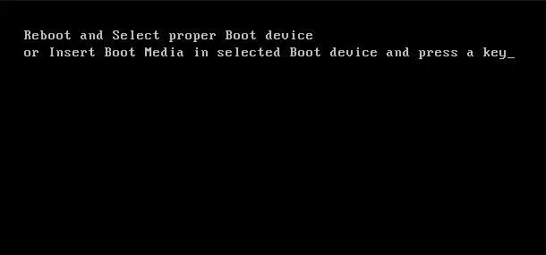 Reboot and select proper. Ошибка Reboot and select proper Boot device and Press a Key. Key на черном экране. Reboot and select proper Boot device. Press to reboot