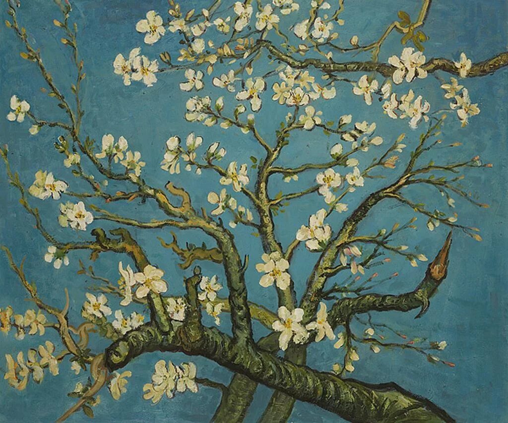 Almond blossom. Ван Гог (ветка миндаля). Ван Гог Almond Blossom. Винсент Ван Гог Цветущий миндаль. Ван Гог миндальное дерево оригинал.