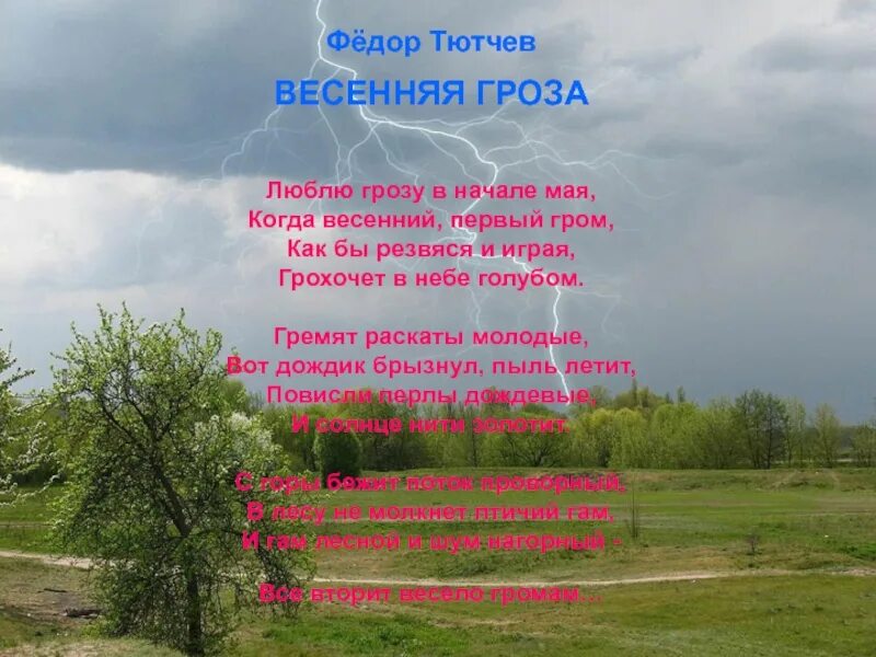 Стих люблю в начале мая. Фёдор Иванович Тютчев Весенняя гроза. Весенний Гром Тютчев. Тютчев ф.и. "Весенняя гроза". Фёдор Иванович Тютчев Весенняя гроза текст-.