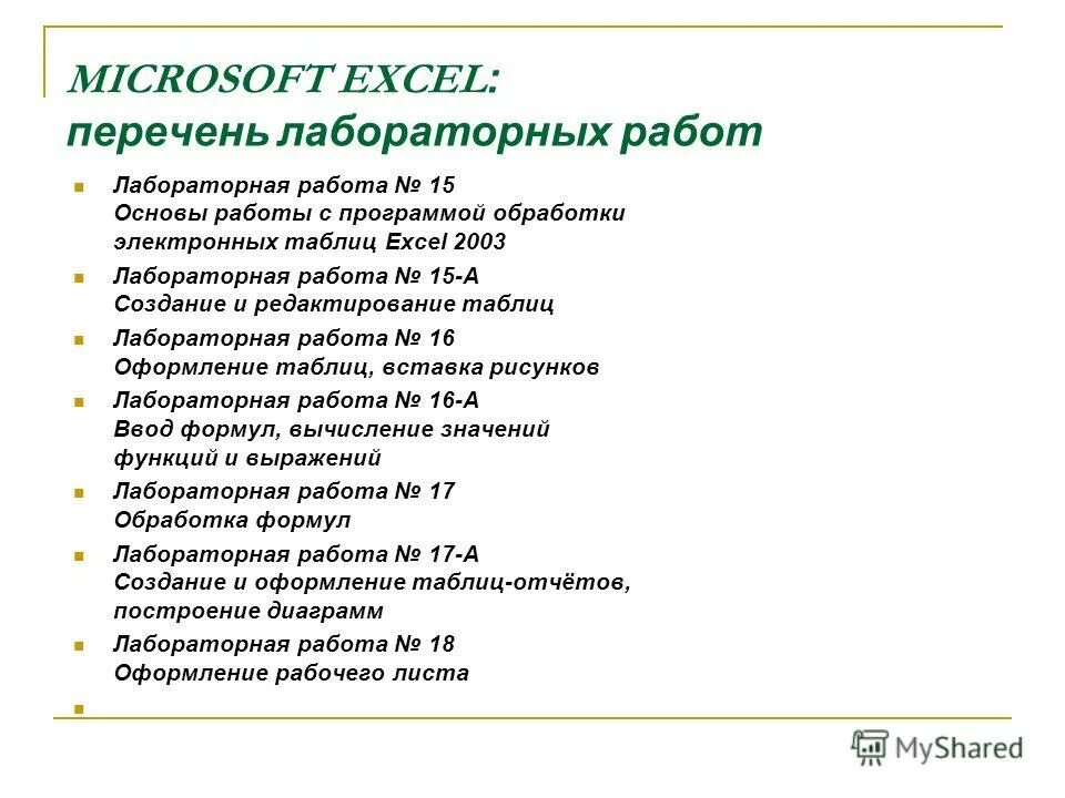 Темы лабораторных работ по powerpoint. Лабораторная работа по физике 7 класс номер 6. Список лабораторных работ. Список лабораторных работ. Список лабораторных работ.