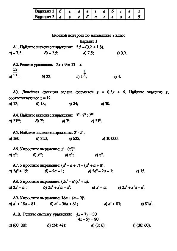 Входной контроль Алгебра 8 класс. Входная контрольная по математики 8 класс. Входный контроль по математике в7 классе. Контрольная работа входной контроль 8 класс.