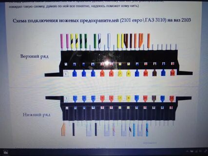 Схема подключения блока предохранителей