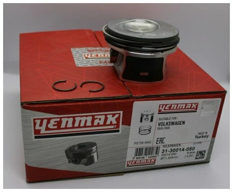 Yenmak поршни. YENMAK 3104231000. YENMAK 3104174050 поршень двигателя 0.50 MGN II 1.6 16v (k4m 760). YENMAK 11022304050 VW Golf 1.4 16v. YENMAK 1102178000.