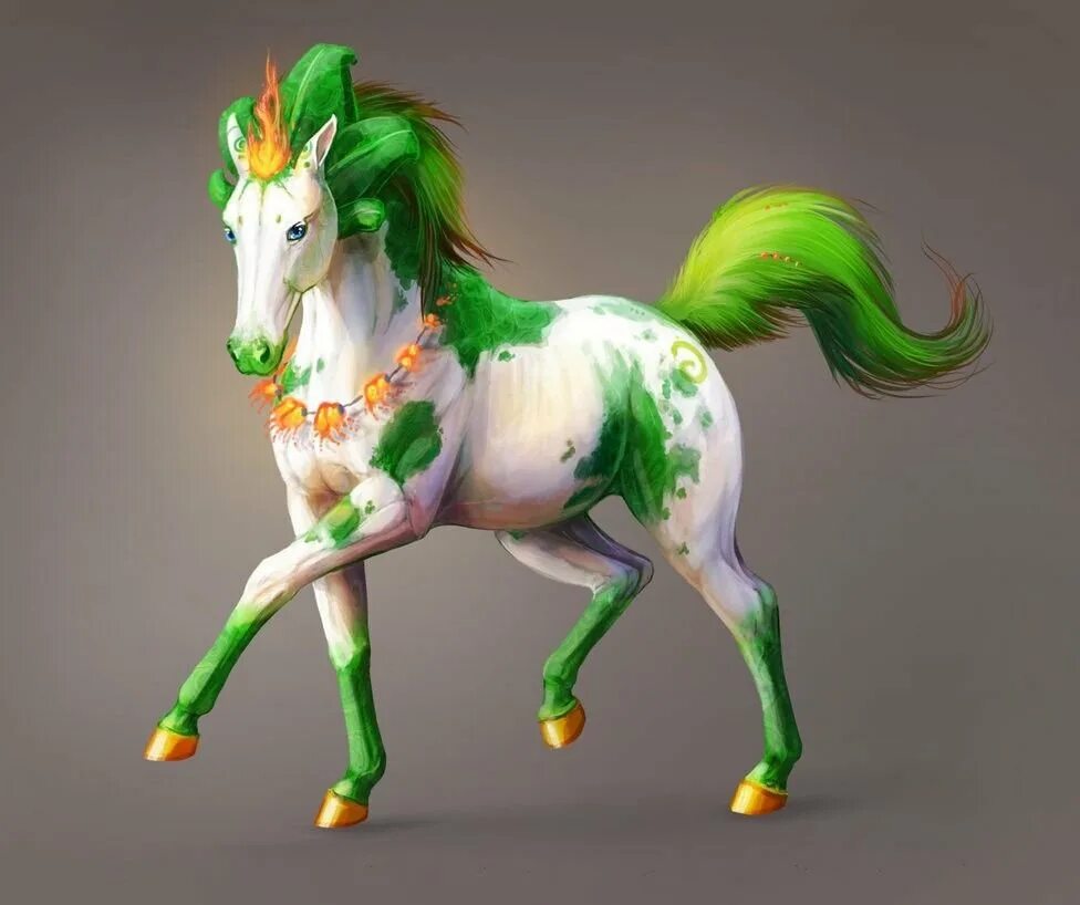 Зеленую лошадку. Зеленая лошадь. Лошадь с зеленой гривой. Цветные лошадки. Зеленый Единорог.