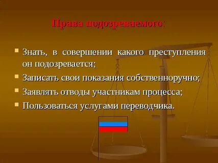Обязанности обвиняемого