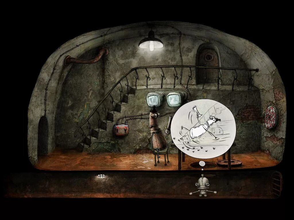 Игра машинариум полная игра. Игра Machinarium. Machinarium головоломка бомба. Машинариум 4. Якуб Дворски Машинариум.