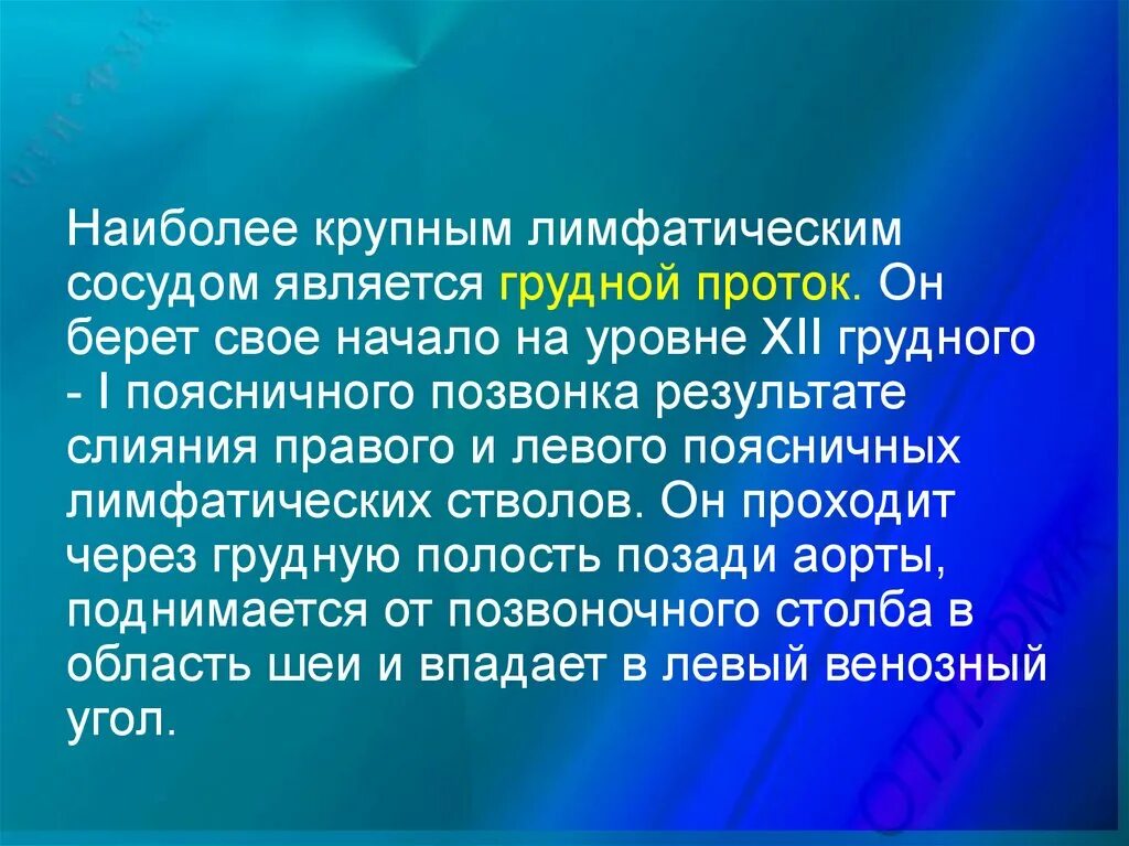 Крупные лимфатические сосуды. Самым крупным лимфатическим сосудом является. К лимфатическим стволам относятся грудной поясничный.