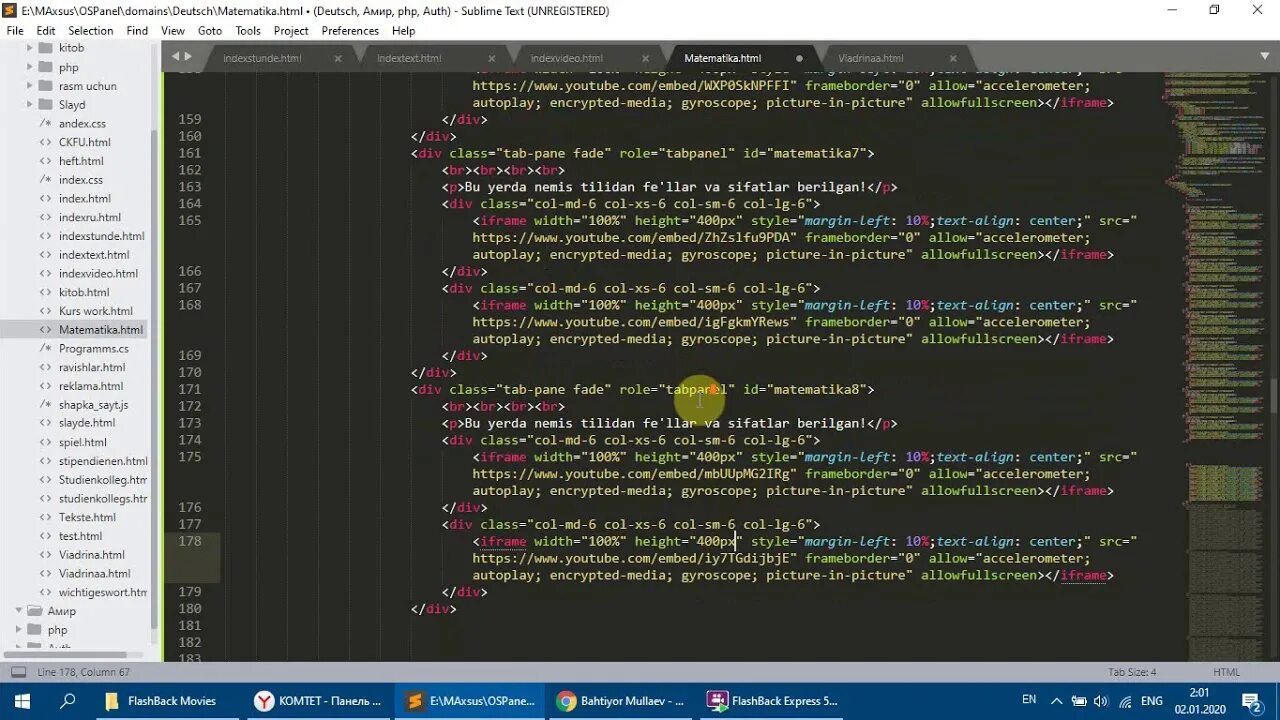 Html haqida. Css dasturlash. dastur kodlari. html css dasturlash. исправить ошибки в html коде.