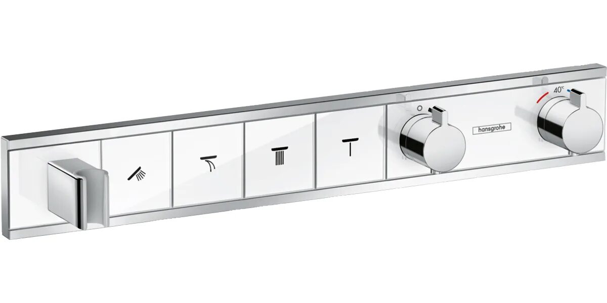 Встраиваемый смеситель термостат. 15356000 Hansgrohe RAINSELECT. Термостат RAINSELECT Hansgrohe. 15355000 Смеситель для душа, Hansgrohe, RAINSELECT,. Термостат Hansgrohe RAINSELECT 15355400 для душа.