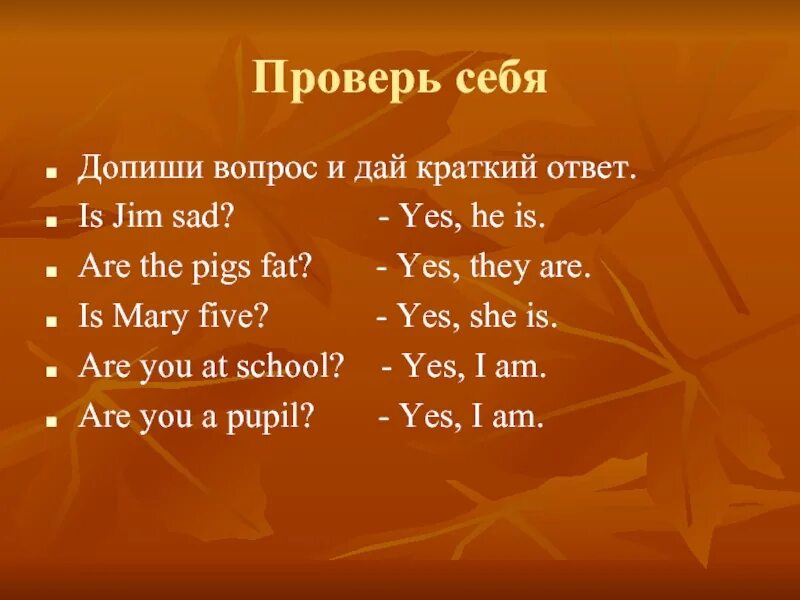 Краткий ответ по образцу. Was were вопросы. Was were ответы на вопросы. Was were краткие ответы. Am is are вопросы и ответы.