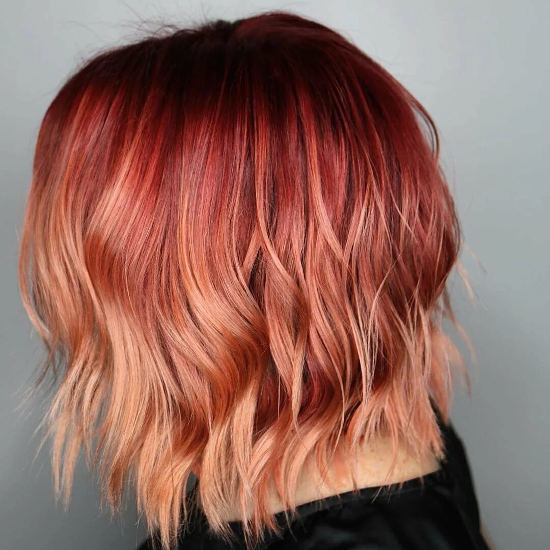 Рыжее окрашивание на короткие. Омбре на короткие рыжие волосы. Каре каскад колорирование. Рыжий шатуш на каре. Стрижки с рыжим цветом волос.