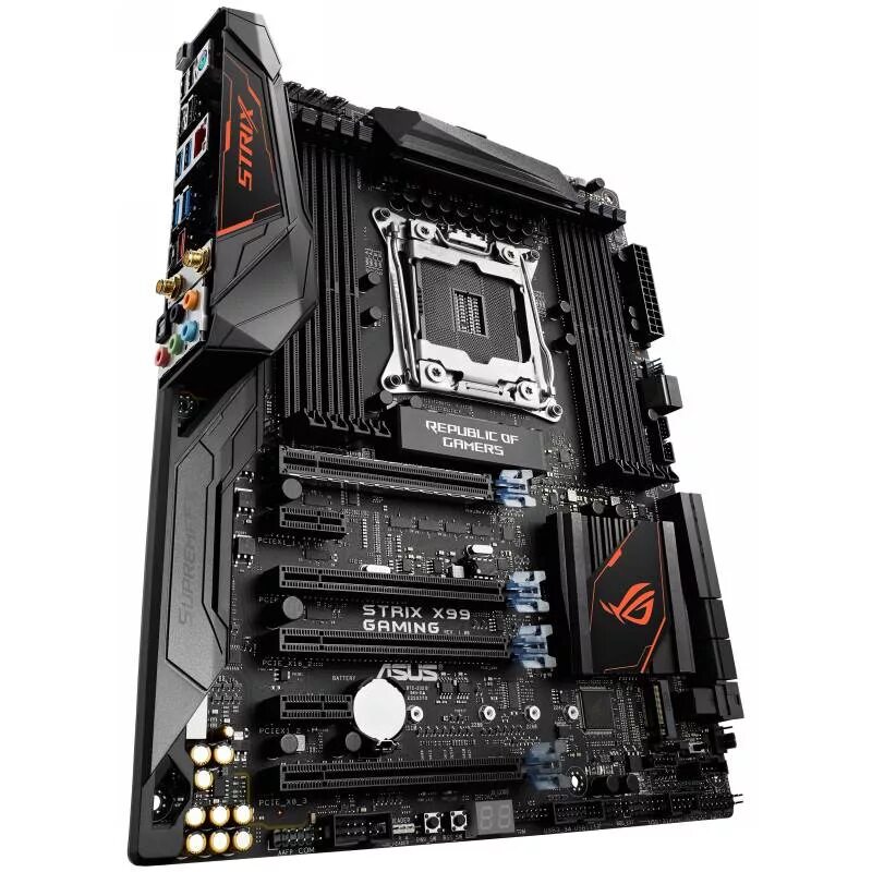 Strix x99 gaming. ASUS ROG x99. ASUS x99 Strix. Strix x99 LGA 2011-3. ASUS ROG Strix x99 материнская плата.