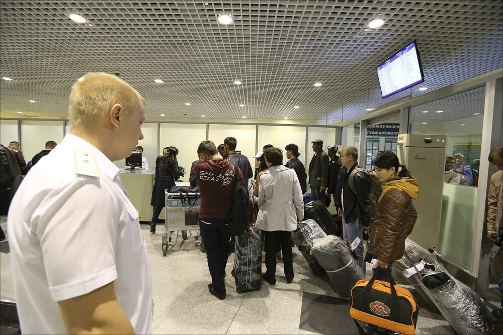 Passing customs