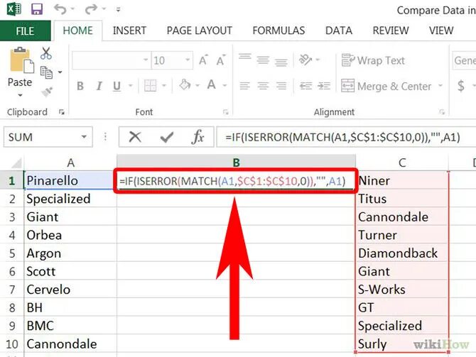 Compare data