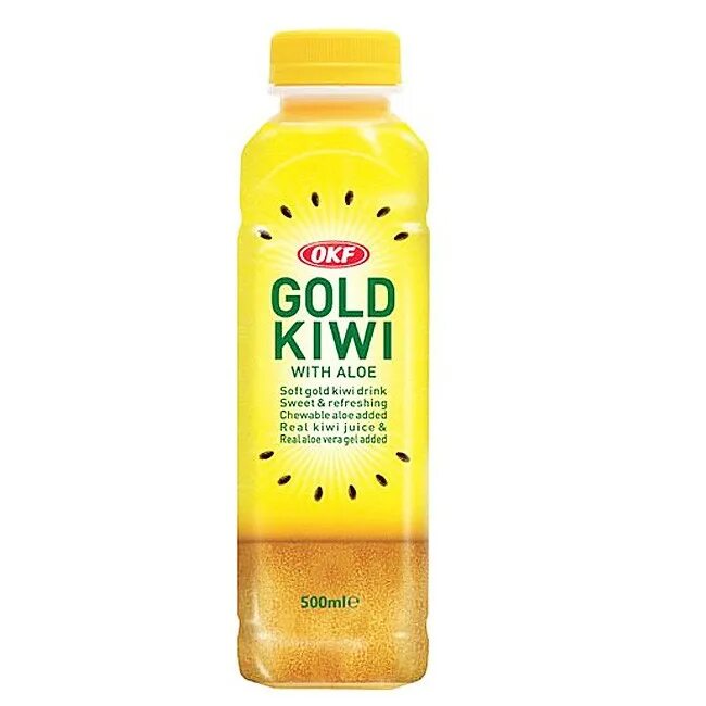 Напиток gold. Голд киви OKF. Голд напиток. Напиток OKF Gold Kiwi киви с алоэ 500 мл. Пл/б. 6854.