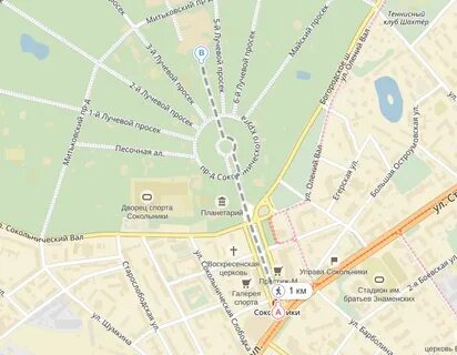 Москва 1 й лучевой просек