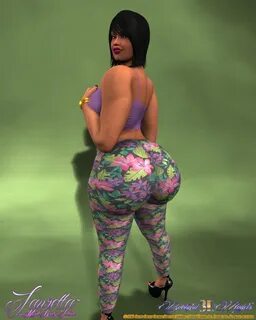 Lauretta Miss Booty Latina - In Her Sexy Tight Floral Leggings. 