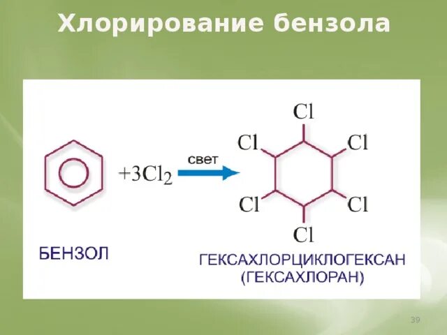 Условия хлорирования. Хлорирование бензола механизм. Радикальное хлорирование бензола. Каталитическое хлорирование бензола. Бензол гексахлоран.