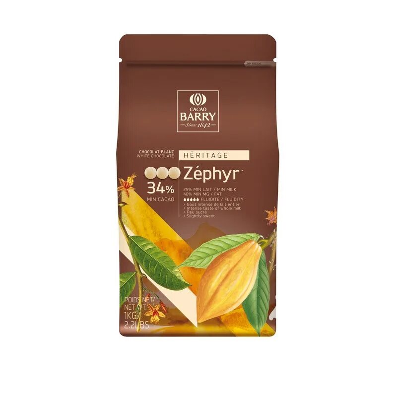 Бари шоколад. Шоколад Zephyr Cacao Barry. Cacao Barry белый шоколад Zephyr 5кг. Cacao Barry Zephyr 34% белый. Cacao Barry Zephyr 5 кг.