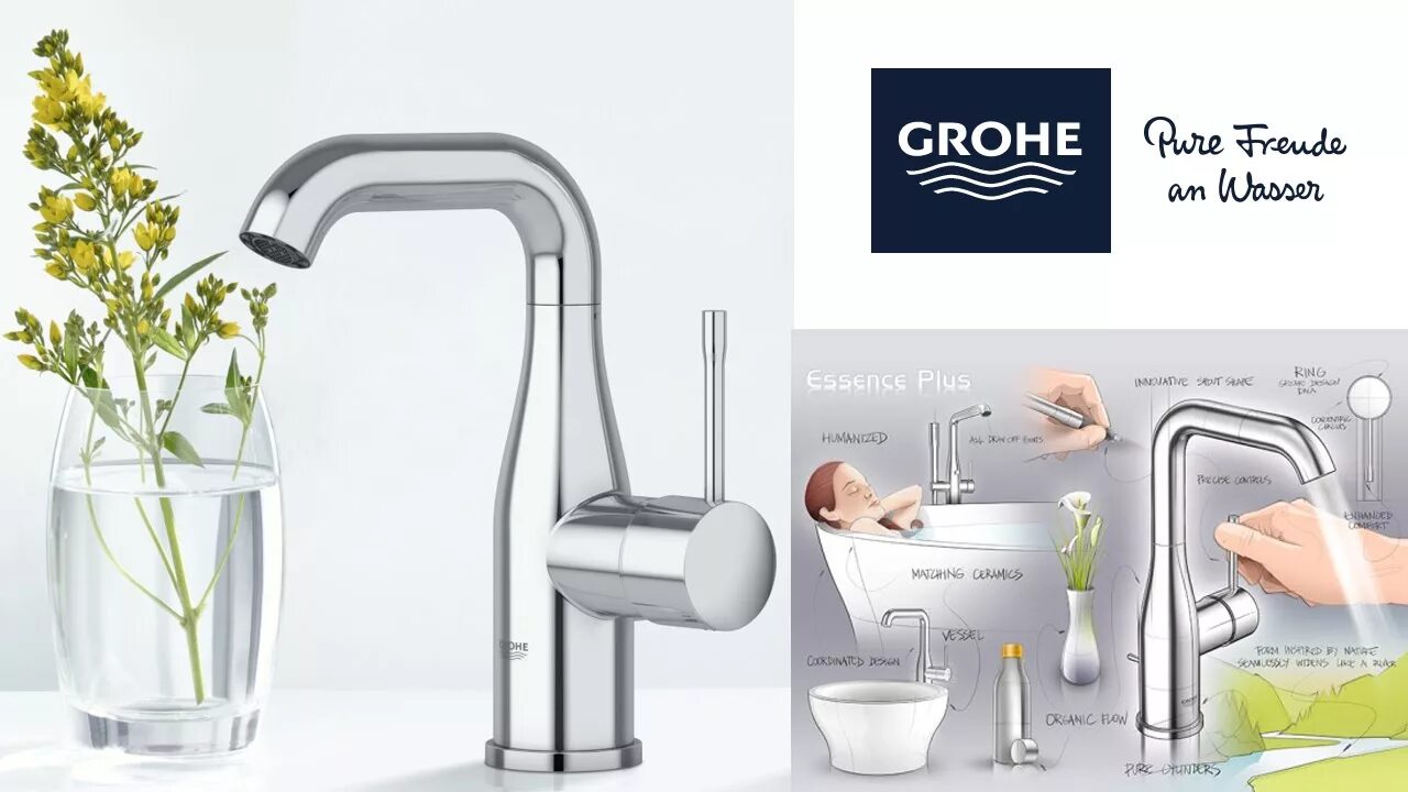 Смеситель для раковины Grohe Essence 23462001. Смеситель Grohe Essence New 23462001 для раковины. Grohe Essence New 32628001. Grohe Essence 23480001.