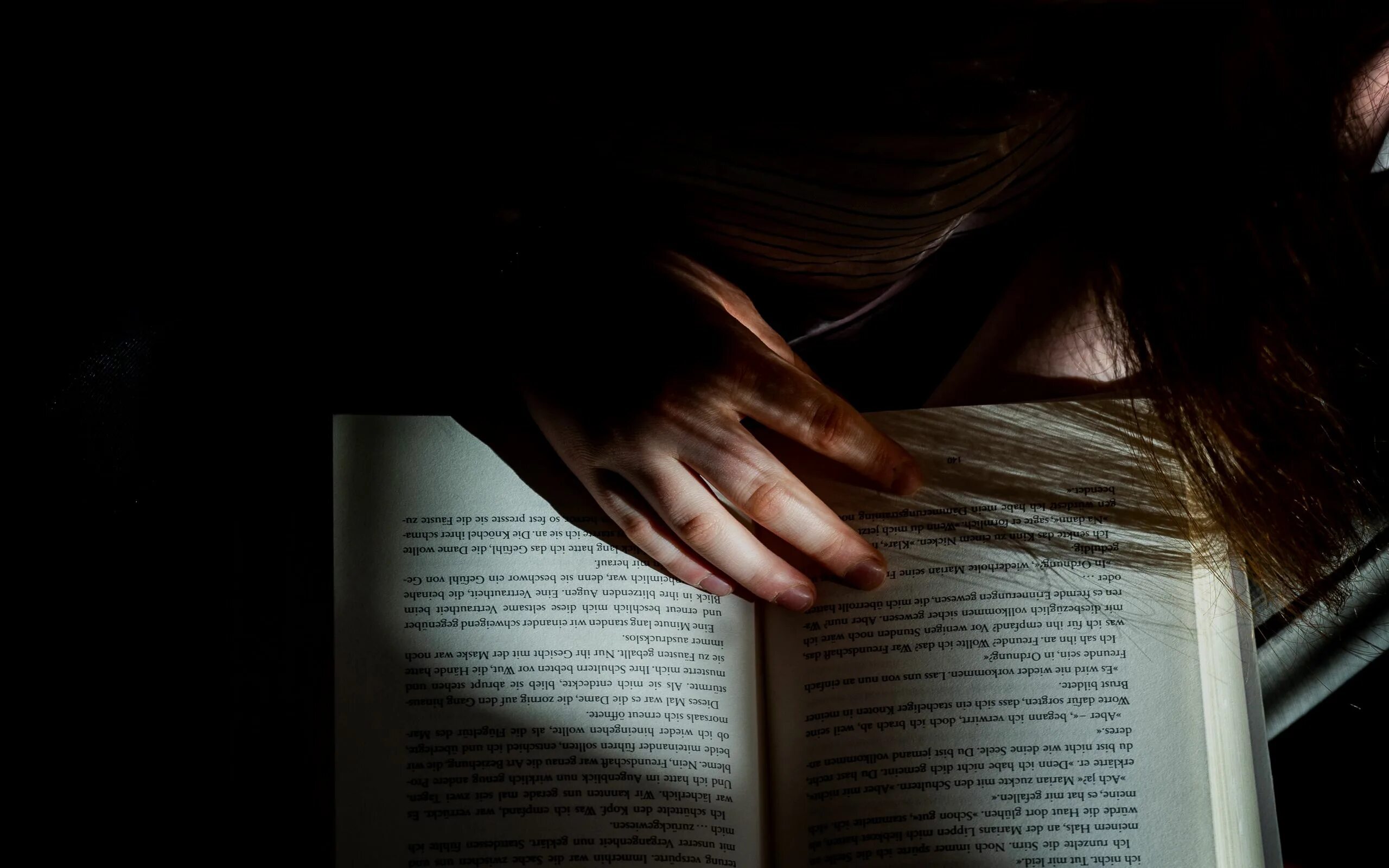 1 she read a book every evening