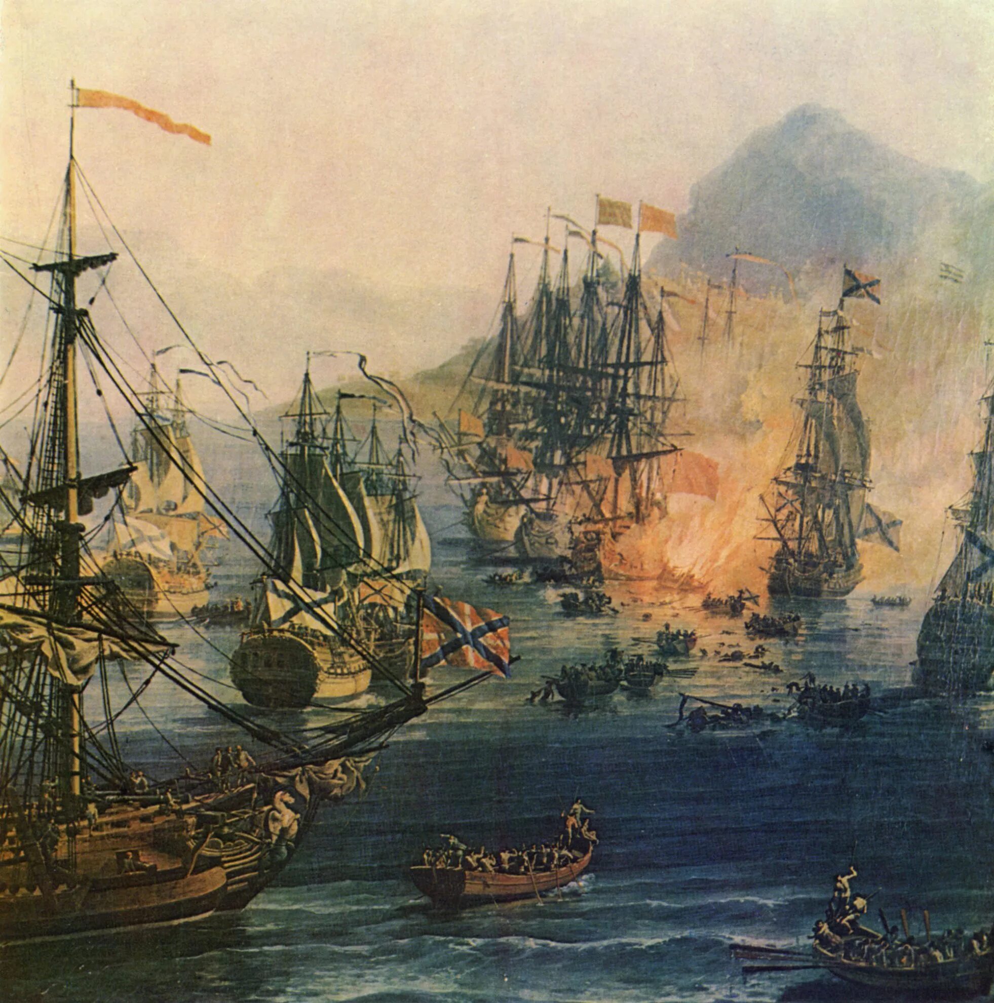 Айвазовский бой в Хиосском проливе. Чесменское сражение 1770. Хиосское сражение 1770. Корабли в Чесменском сражении.