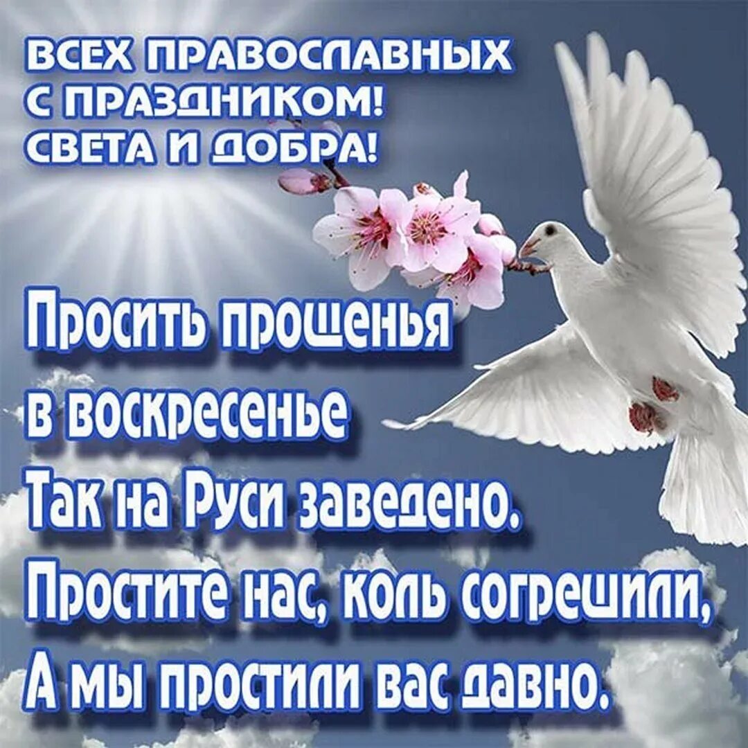 Стих на прощальное воскресенье. С прощенным воскресеньем. Открытки с прощённым воскресеньем. Прощеное воскресенье поздрааления. С прощенным воскресеньем поздравления.