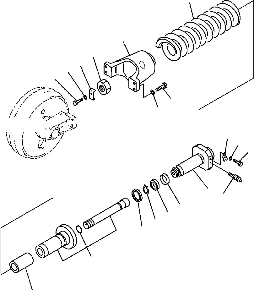 Натяжители komatsu